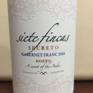 Secreto Cabernet Franc Reserva año 2018.